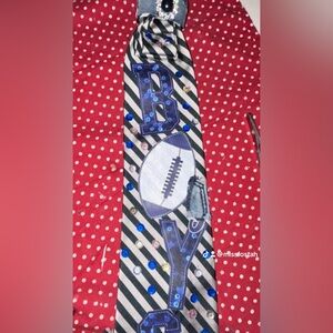 Stylish Black and Blue Striped Scarf